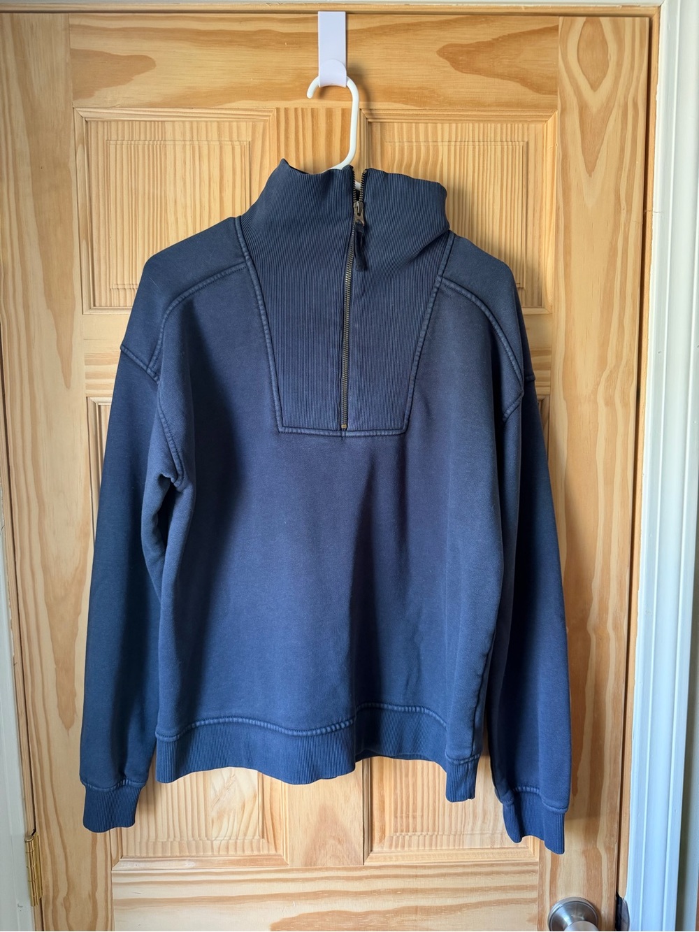 Women’s Navy Half-Zip Pullover Sweater